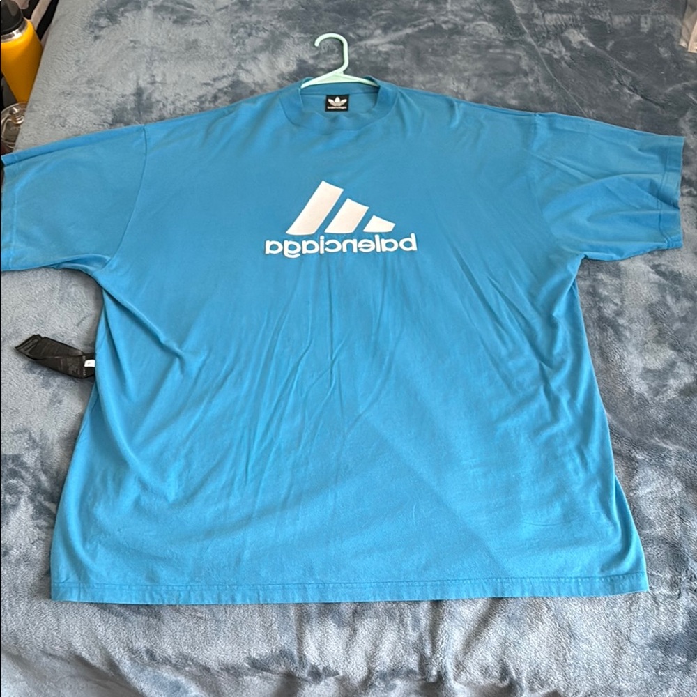 Balenciaga Blue Adidas Edition Tshirt